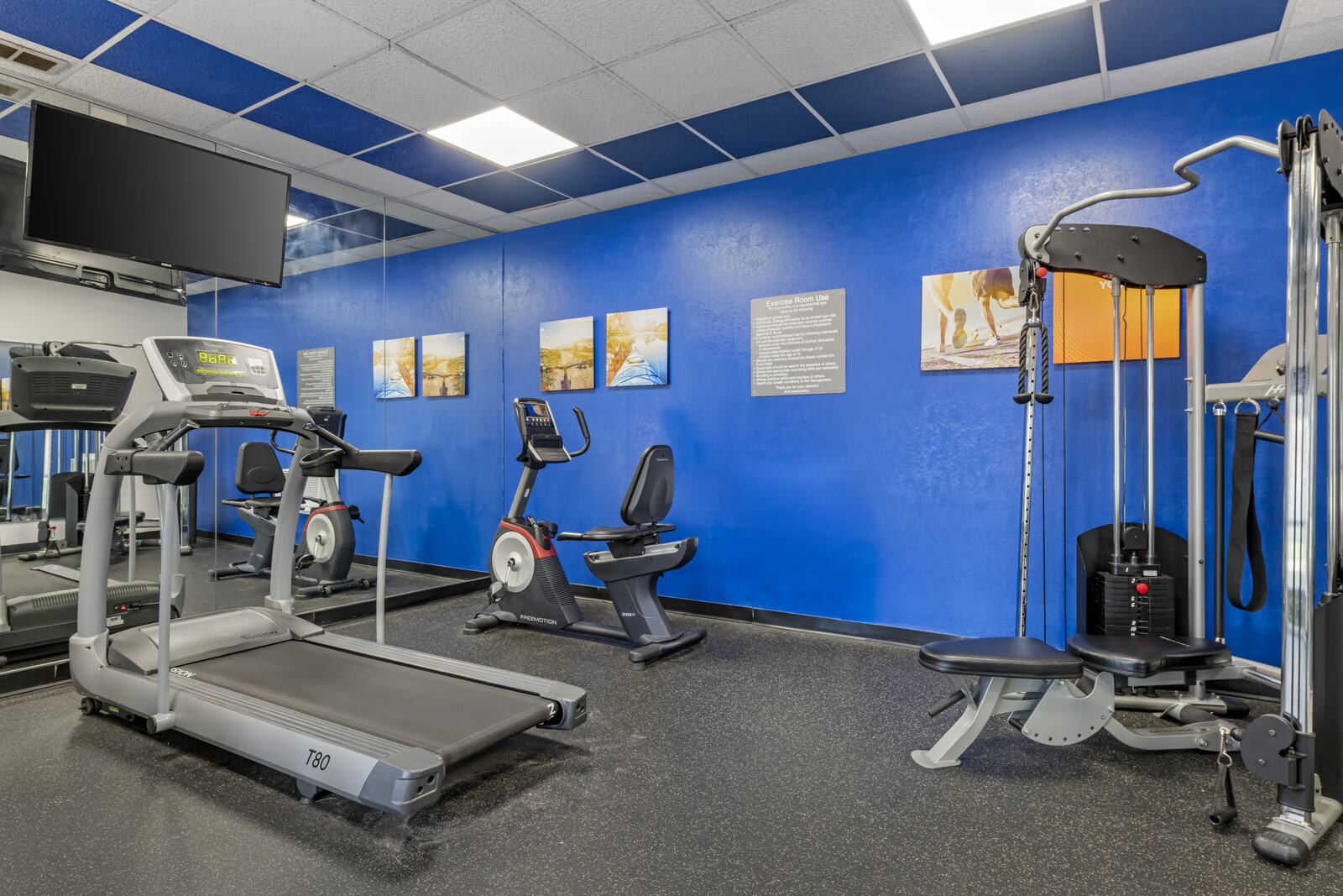 24-hour fitness center